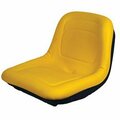 Aftermarket Yellow HIGH BACK SEAT Fits John Deere Z-Track ZTR F620 F680 Lawn Mower Zero Turn 7927-PGATOR